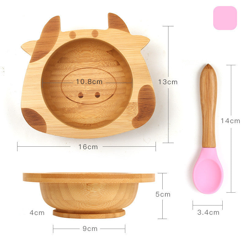 天然竹のうしボウル ベビー用離乳食ボウル（竹製ベビー食器）
