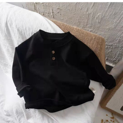 袖口が優しくフィットするロングスリーブベビー用トップス
