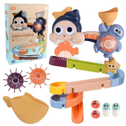 パッケージサイズ165×83×202mmのカラー箱入りターンテーブルバストイ
