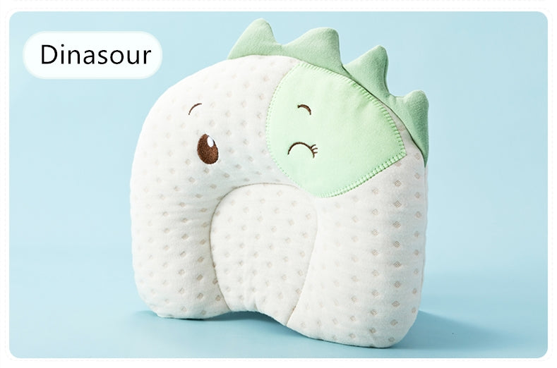 頭かたちサポートベビーピロー ダイナソー（通気性 ベビー枕）
