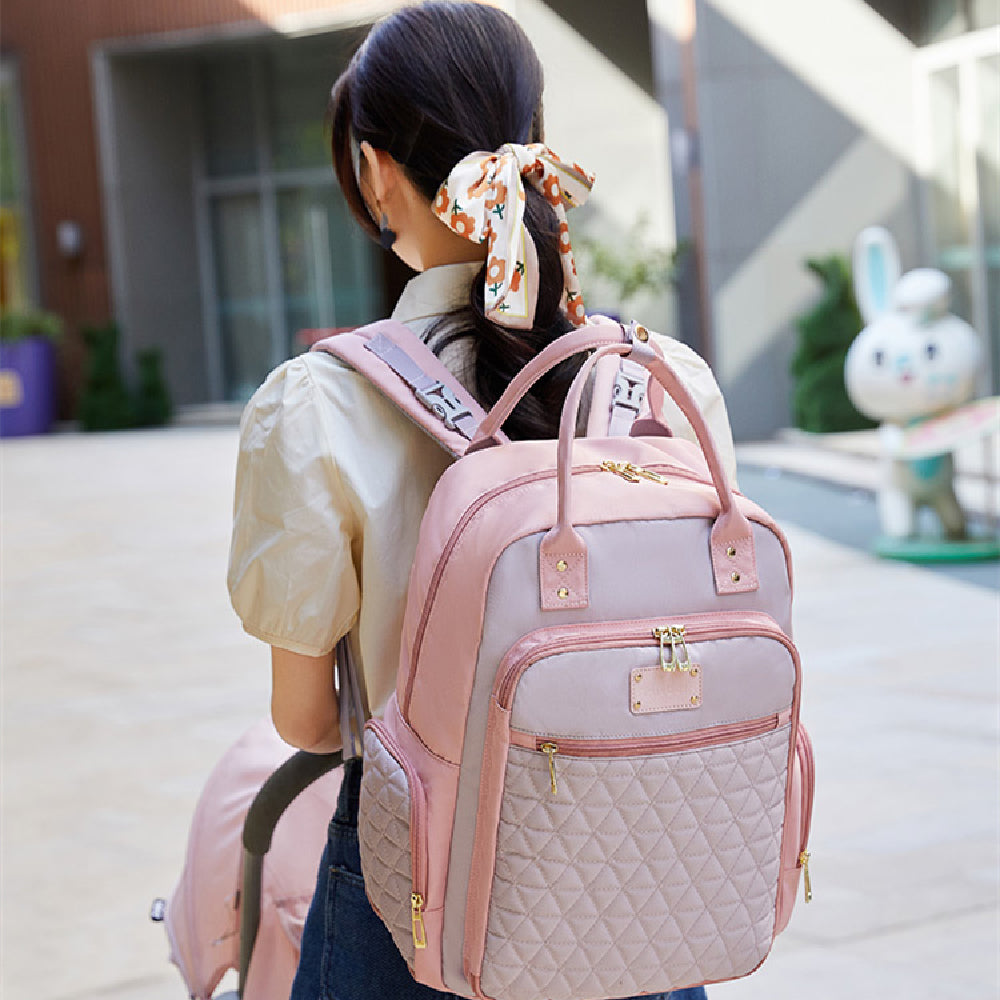 多機能防水マザーズリュック｜哺乳瓶保温・乾湿分離対応 30×13×44cm