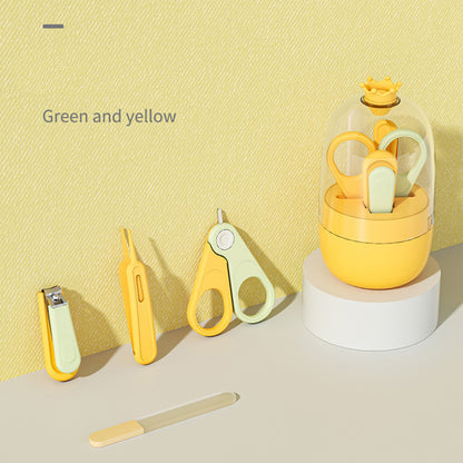 イエローカラーのベビー爪切りグルーミングセット
