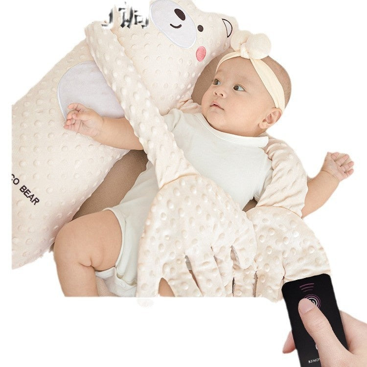 ppコットン入りベビー抱きまくらを横から見たシルエット画像
