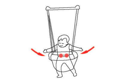 ピンクカラーの歩行サポートトレーナー
