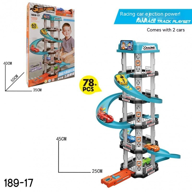 省スペースで組める立体タワー型カートラックセット単体構成
