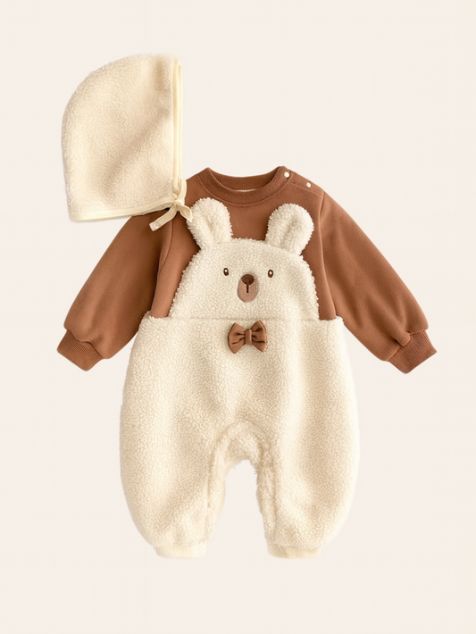 男の子向け韓国風ベビーロンパース 着用イメージ
