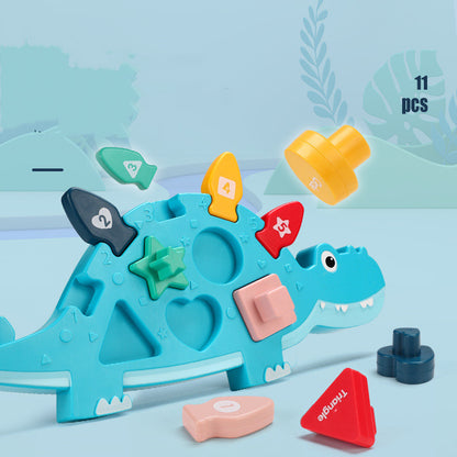 恐竜知育パネル 別角度のレイアウト 図形ピース付き おうち知育
