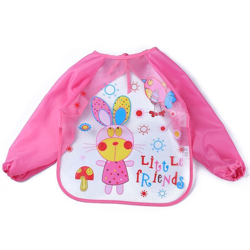 ベビー防水お食事エプロン | Long Sleeve Waterproof Baby Bib Apron Painting Gown Lumisei Prime
