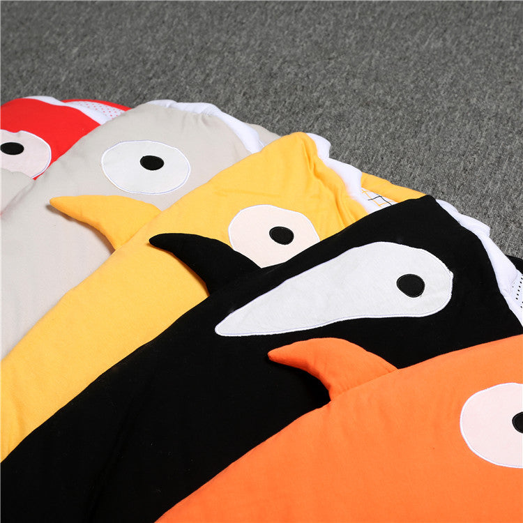 新生児〜2歳あったか安心おでかけ サメ型ベビー寝袋スリーピングバッグ ベビーカー対応 ロングジッパー付き Lumisei Prime