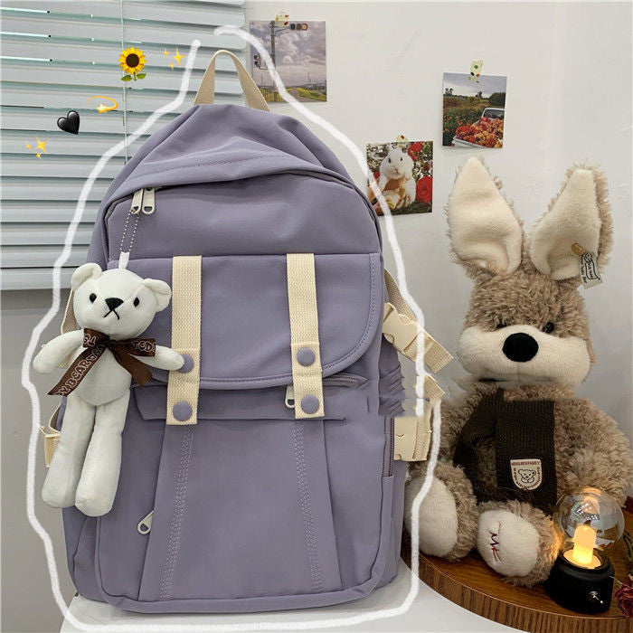 大容量オックスフォード生地バックパック 通学・通勤・おでかけ対応