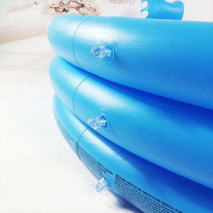 ホース接続スプレー付き エレファント ベビープール 152 x 152 x 74cm 324L 高密度PVC 0.25mm 水あそび用ラウンドプール