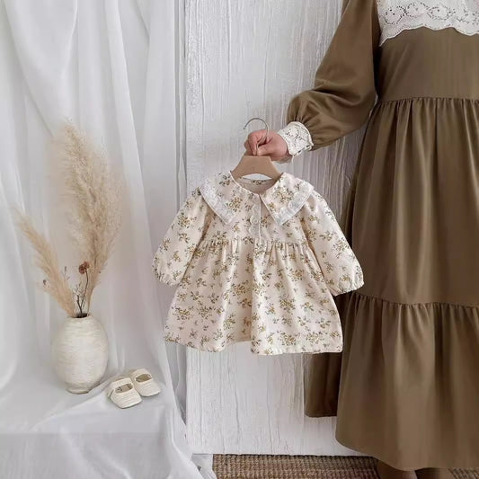 フローラル柄が可愛いガールズプリンセスドレス
