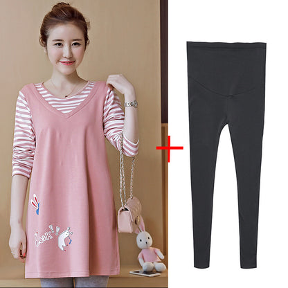 チュニックとレギンスのコーディネートがわかる商品イメージ
