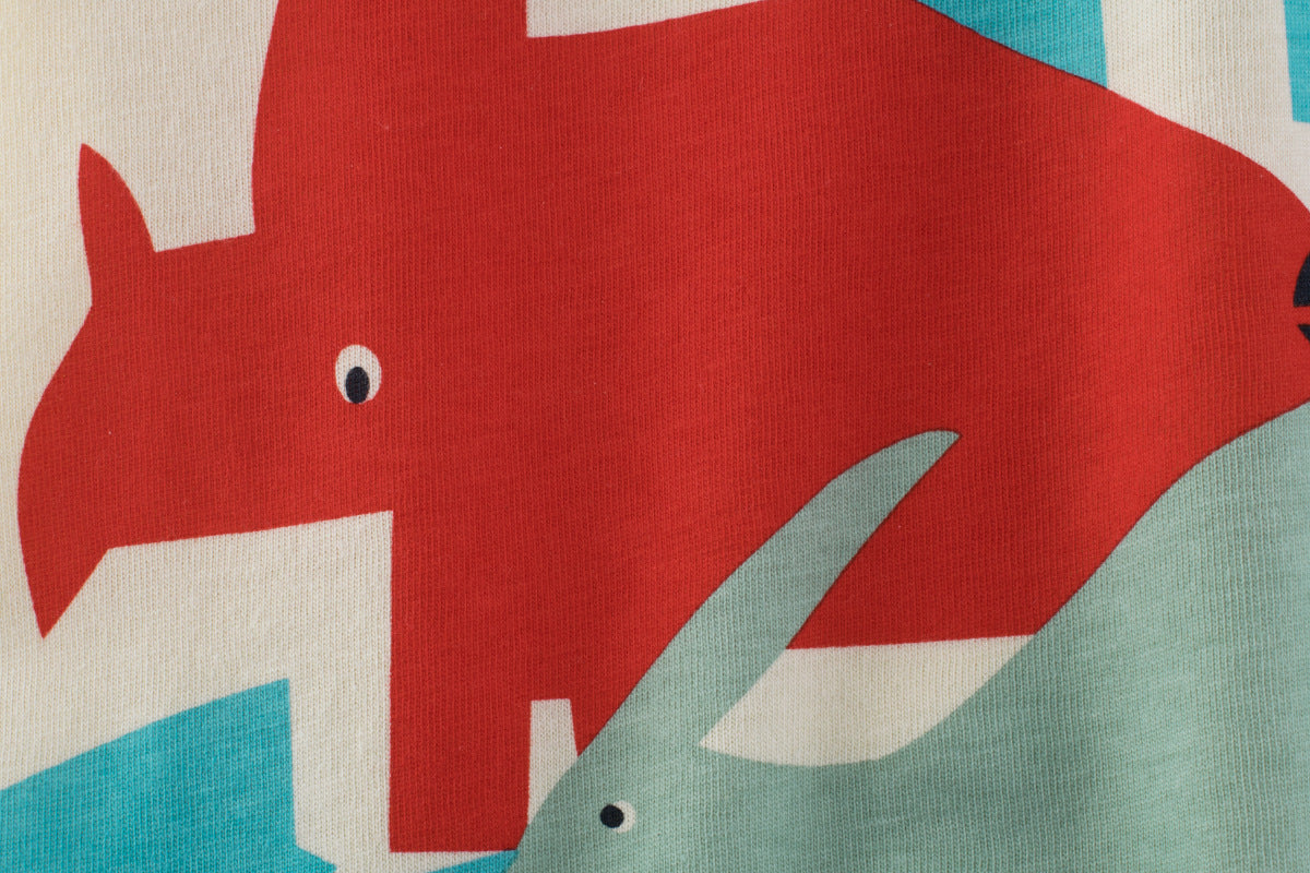 元気いっぱいに遊べる 男の子半袖Tシャツ 恐竜カートゥーンプリント コットン100% クルーネック 90~140cm