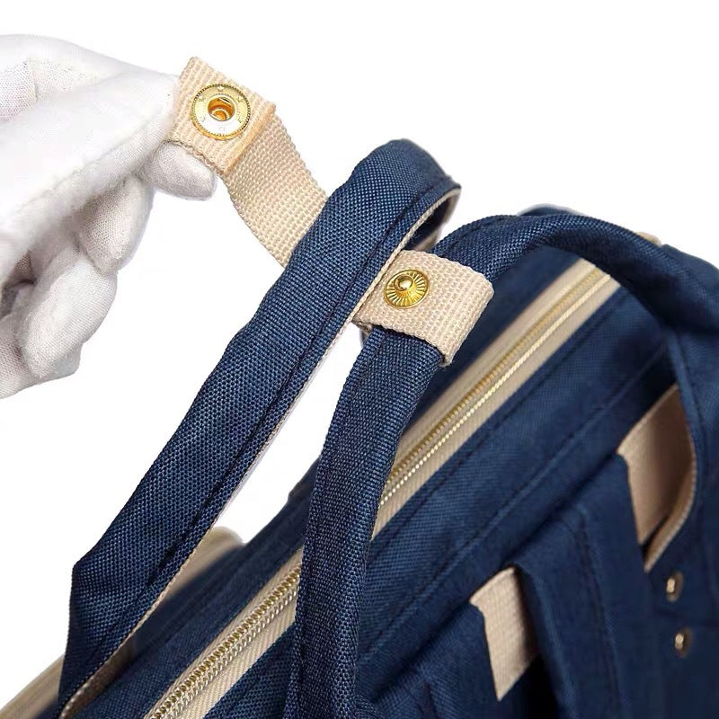 大容量マザーズリュック｜防水オックスフォード 2WAY背負い＋キャリーオン対応 27×18×39cm（約19L）