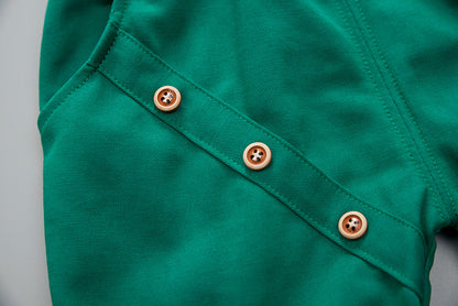 さらっと涼しく夏がもっと楽しくなる 子ども半袖Tシャツ＆ショートパンツ上下セット パイナップル柄 コットン95% 80~120cm