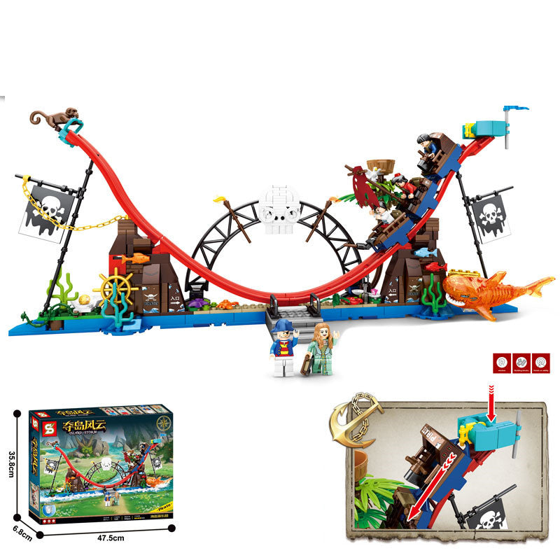 海賊船パーツとアクセサリーのクローズアップ
