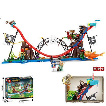 海賊船パーツとアクセサリーのクローズアップ
