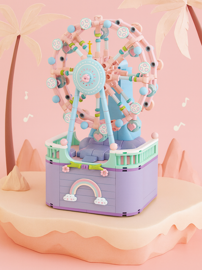 馬のパーツや屋根の装飾が細かく表現されたメリーゴーランドブロック
