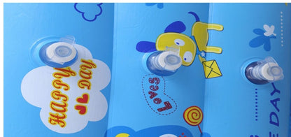 ベビー用インフレータブルプール 1.2m｜バブル底・排水口付き 2段/3段リング 120 x 80cm ベビースイミングプール