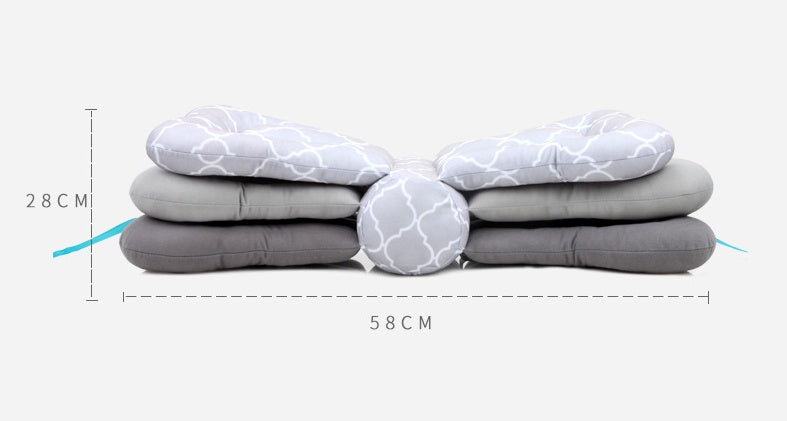 高さ調節で授乳姿勢が安定して安心快適 ベビー授乳クッション フィーディングピロー すべりにくいサポート PPコットン詰め 約1200g