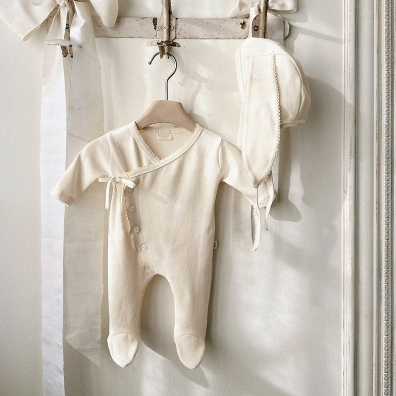 長袖とやわらかいコットン生地の質感アップ
