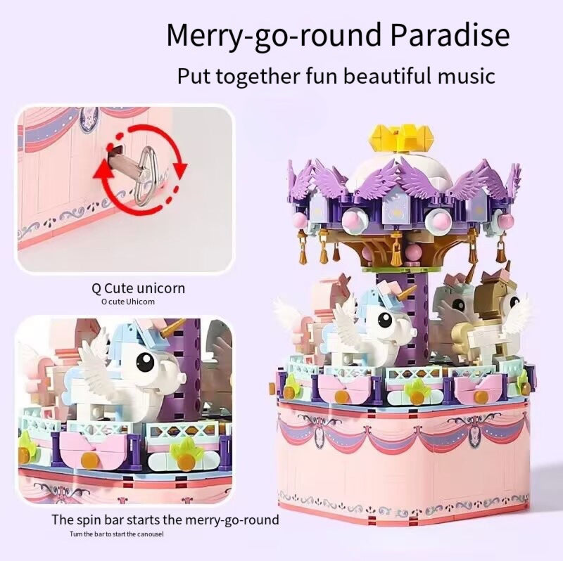 メリーゴーランドモデルのマイクロブロック全体イメージ
