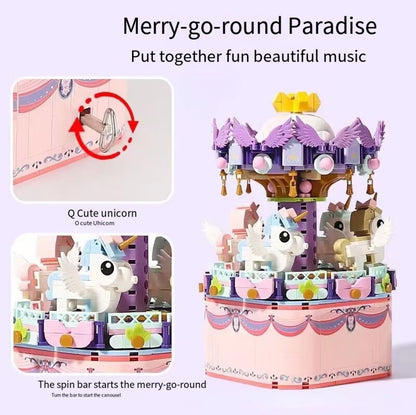 メリーゴーランドモデルのマイクロブロック全体イメージ
