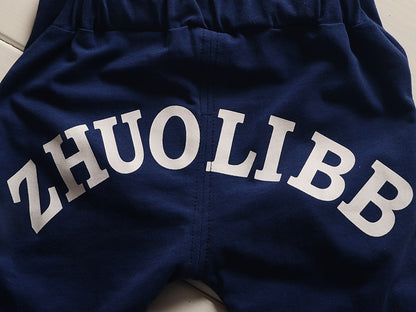 動くたびにかわいさ引き立つ 子どもオーバーオール上下セット パンダフェイス×ボーダー半袖 80〜110cm