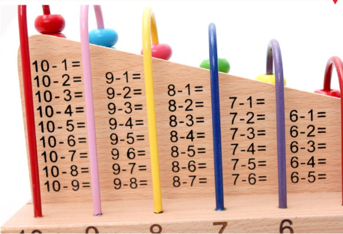 レインボービーズ 木製モンテッソーリトイ 数量比較 サイドビュー