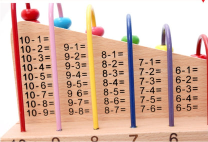 レインボービーズ 木製モンテッソーリトイ 数量比較 サイドビュー