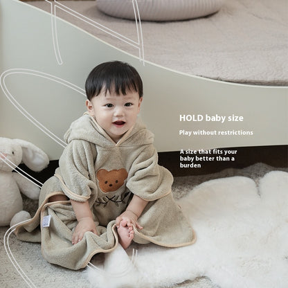 吸水性の高いコーラルフリース素材
