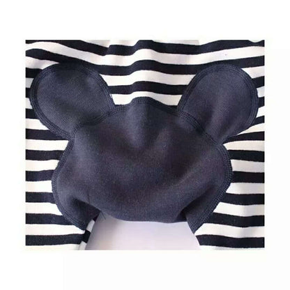 ストライプ柄のベビーボトムス2色セット
