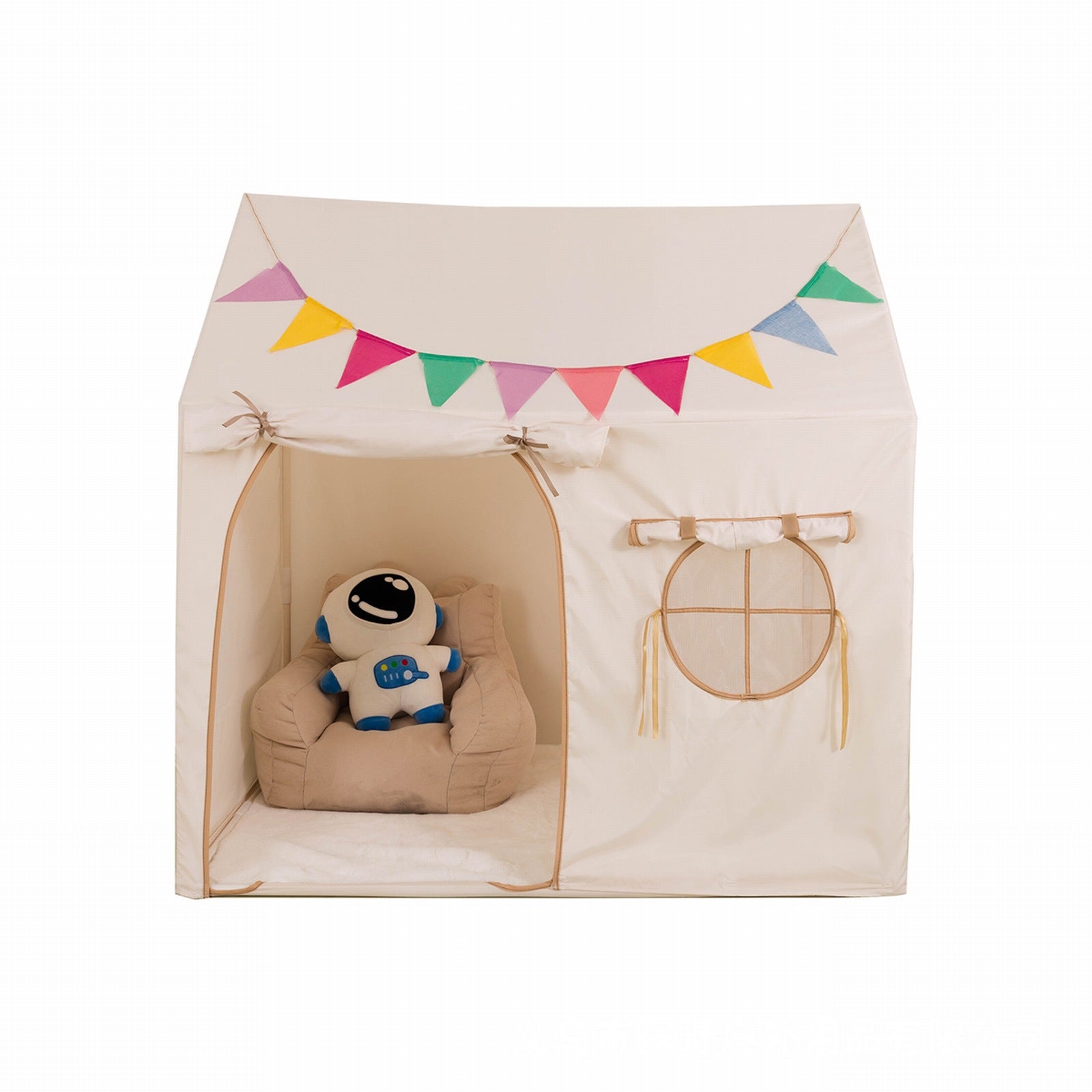 窓付きハウステント 室内キッズテント 外観イメージ ピクチャーカラー
