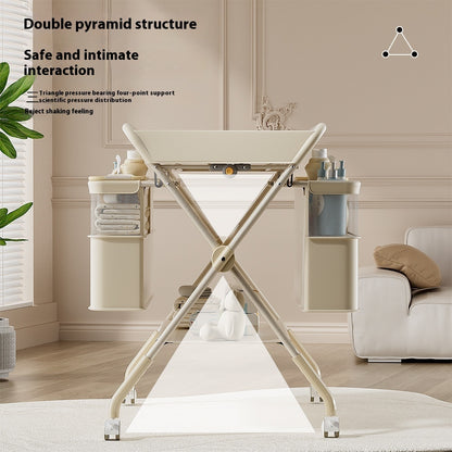 多機能折りたたみ式おむつ交換台MAA上位モデルベージュカラー
