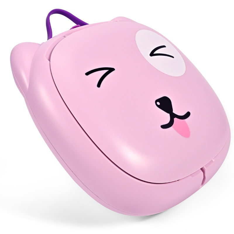 6ヶ月〜6歳のトイトレを安心快適に 猫デザイン折りたたみ携帯トイレ ベビー・キッズ用ポータブルおまる 蓋付き ABS素材 耐荷重50kg 17×24×5cm