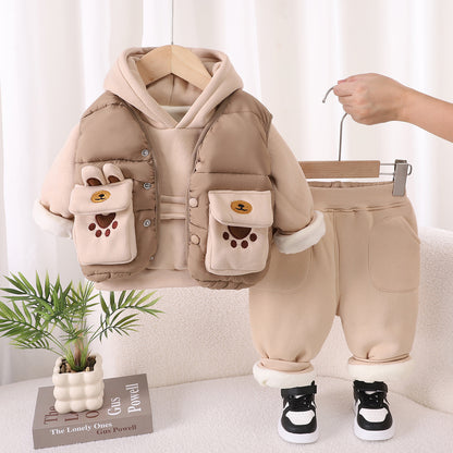 足跡ポケットが可愛いジャケットのディテール画像
