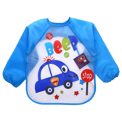 ベビー防水お食事エプロン | Long Sleeve Waterproof Baby Bib Apron Painting Gown Lumisei Prime