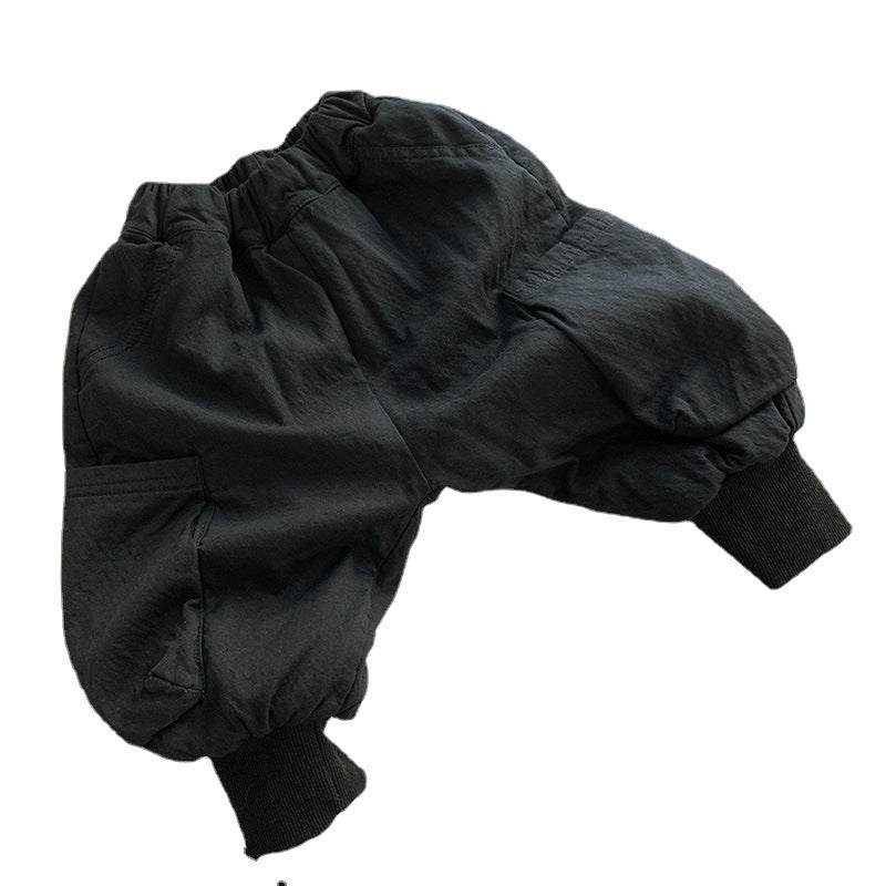 秋冬向け男の子用裏起毛パンツ
