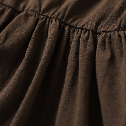 秋のおしゃれが一気に完成する 女の子長袖トップス＆レギンス＆スヌード3点セット ターキープリント×レオパード コットン 80〜120cm