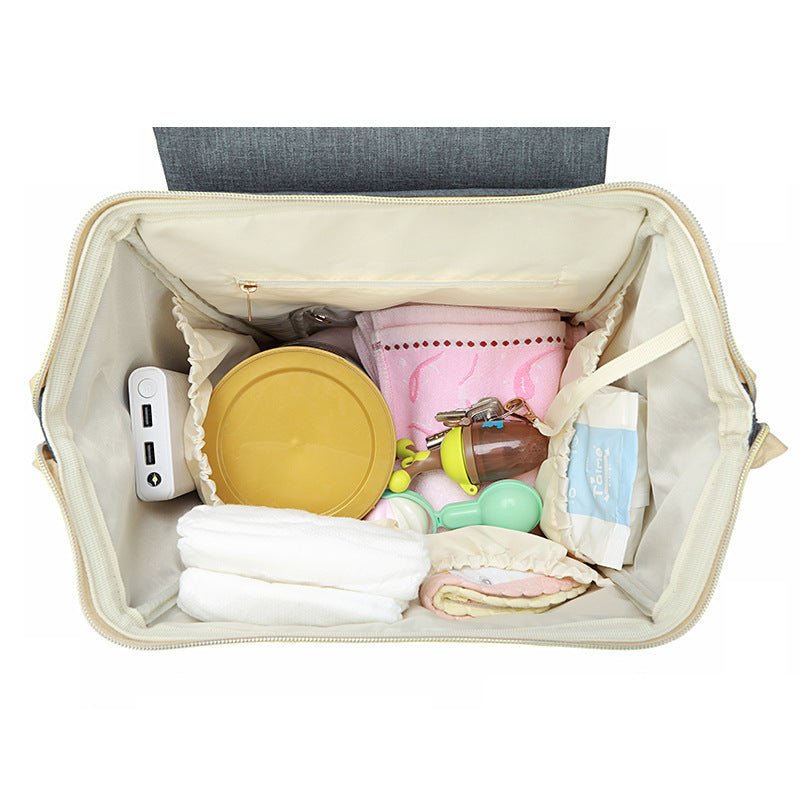 多機能大容量マザーズリュック 撥水仕様で整理しやすい マタニティ対応デイリーバックパック