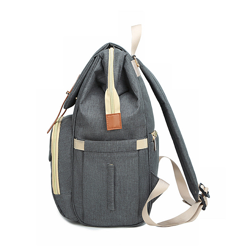 多機能大容量マザーズリュック 撥水仕様で整理しやすい マタニティ対応デイリーバックパック