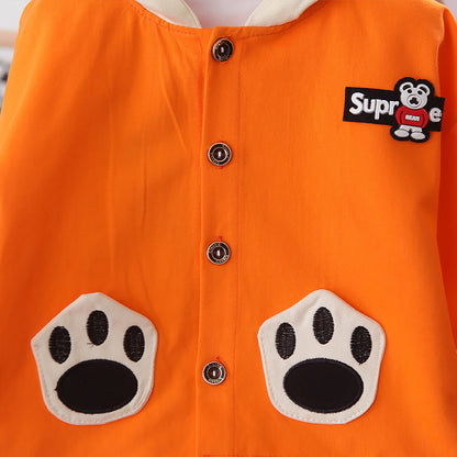 コットン95パーセント素材の男の子向け秋用セット
