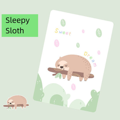 安心快適にサッと整う 洗える防水ベビーおむつ替えシート コットン素材 大判マット 選べるアニマル柄 サイズ展開