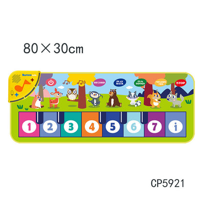 80×30cmのコンパクトピアノマット 数字付き鍵盤デザインの音楽プレイマット（CP5921）
