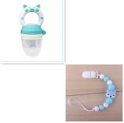 グリーンカラーのベビー用シリコーンニップル
