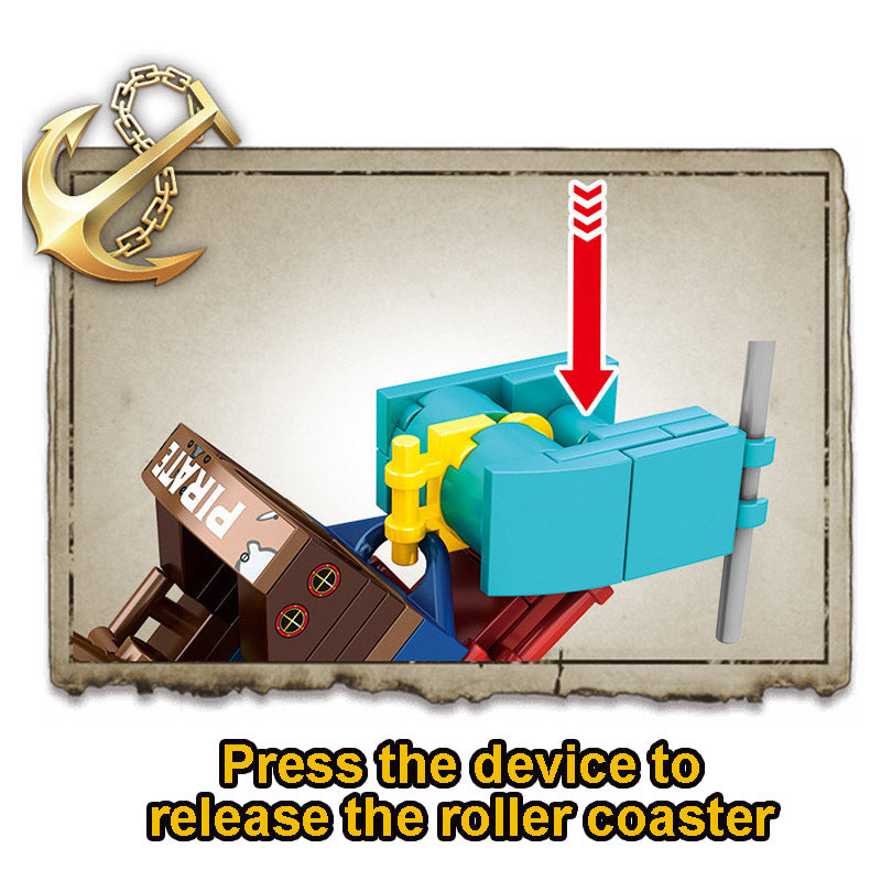 ブロック組み立て中の手元クローズアップ
