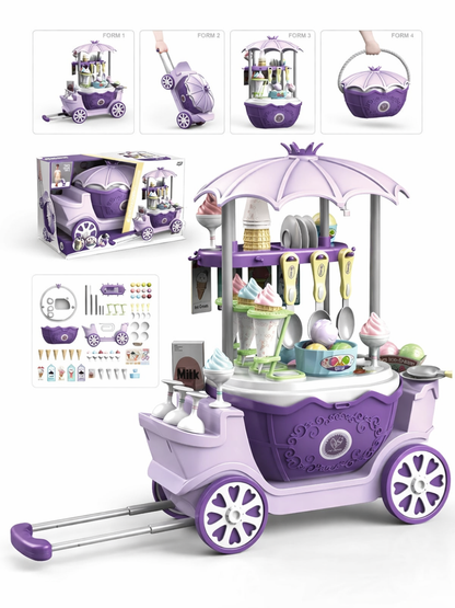 プリンセスアイスクリームワゴン ごっこ遊びセット メインビジュアル

