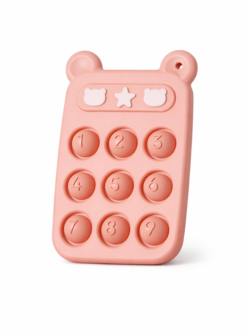 スマホ型シリコン歯がため単体 正面（歯がため）
