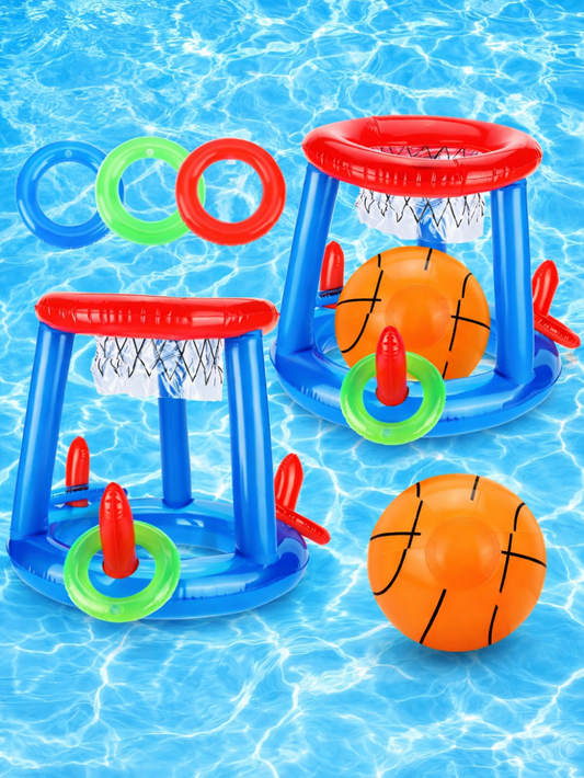 PVC プールバスケットゴール リングトス一体型